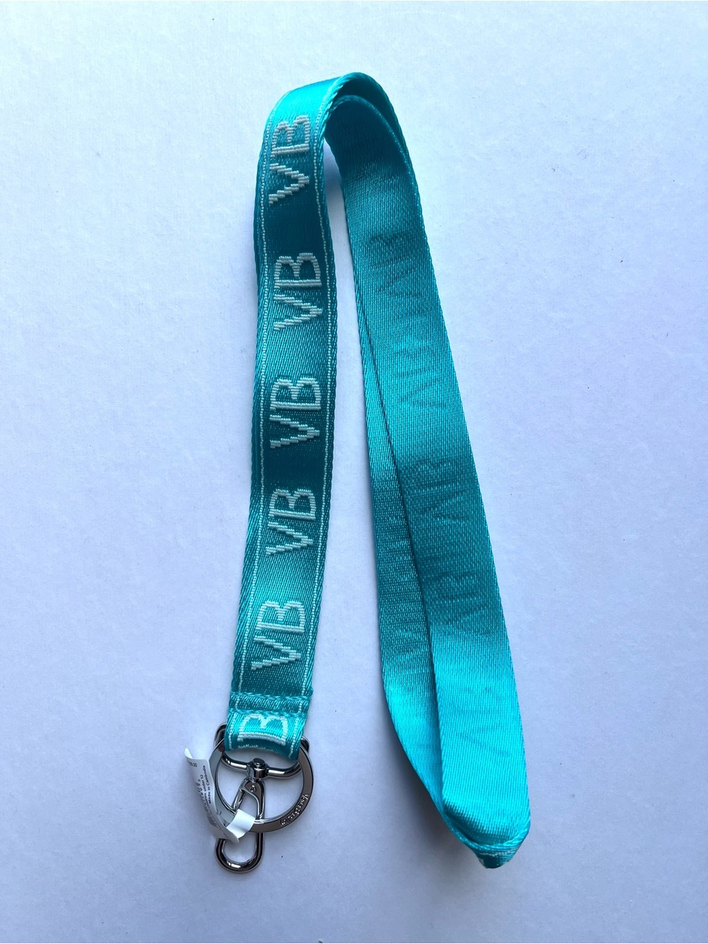 Vera Bradley Teal Floral Bursts Webbing Lanyard NWT Key Holder